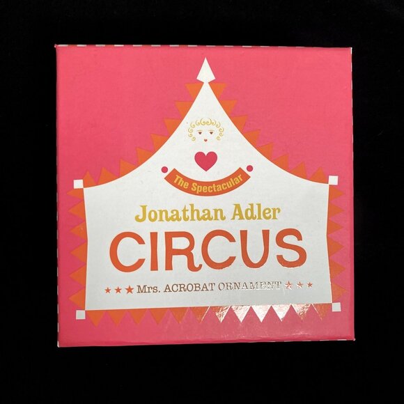 NIB! Jonathan Adler CIRCUS Mrs Acrobat Holiday Ornament / Figurine - RETIRED - Picture 6 of 7